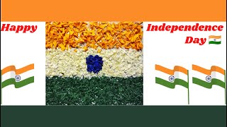 Independence day rangoli design| rangoli for independence day |Indian Flag Rangoli | flower rangoli