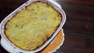 ¿Hay algo rico? Pastel de carne de cerdo y batata