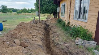 Cleaning a Well, Digging Trench, and Building a Sewage System - DIY Way to Self-Sufficiency #14