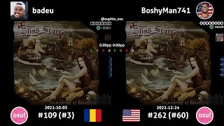 badeu vs BoshyMan741 | Blind Stare - Shotgun Symphony+ [Impossibly Intense] +HR