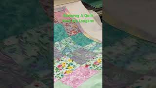 Removing Quilt from Longarm #quilting #quilt #shorts #longarmquilting #longarm #sewing #preparation