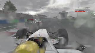 F1 GP Hungria ' Ayrton SENNA , Brawn GP001 corrida insana '' chuva e retardatarios complicando 🏁