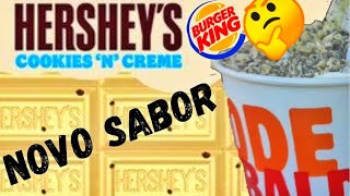 Novo BALDE DE SORVETE do BURGUER KING - Chocolate Branco HERSHEY'S