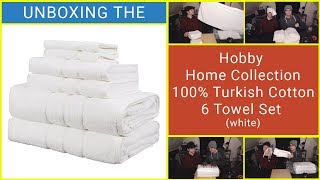 Unboxing: Hobby Home Collection 100% Turkish Cotton 6 Towel Set