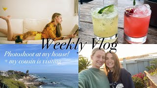 VLOG: Photoshoot at my house for a magazine!! + My cousin is visiting