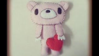 How to make Gloomy Bear with a Heart Plushie Tutorial