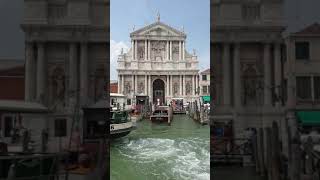 Water gondolas in Venice, Italy 🇮🇹