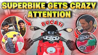 Riding a Beast in kullu-Manali | Superbike Ducati Gets Crazy Attention 🔥 ​⁠@TheUK07Rider