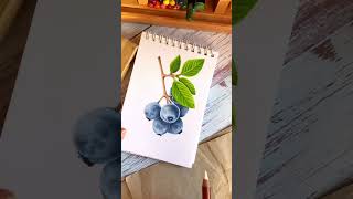 How to draw a bilberry. Speedpaint. SKETCHMARKER