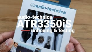 Clip-on Mic for Mobile Phone Video Recording | Audio-Technica ATR3350iS Review