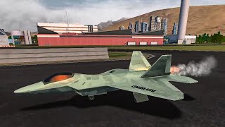 Ovilex Flight Sim 2018: New Military Plane! (F-22 Raptor) | Full HD Gameplay Ultra Graphics