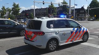 Politie zet groots in bij antiracisme demonstratie in Den Bosch + Politie hondengeleider met spoed