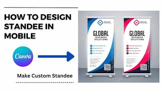 How to Make Standee Design | How to Make Standee in Mobile | Fyp standee in Canva