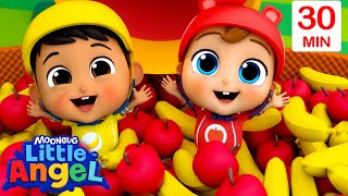 Apples and Bananas Healthy Eating Song! | Baby John’s Playtime Songs & Nursery Rhymes | Little Angel