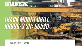 Virtual Product Inspection at Salvex - Track Mount Drill KR806-3 SN: 66520 (1 Unit)