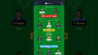 IND vs SA Today Dream11 Team Prediction || IND vs SA || #shorts