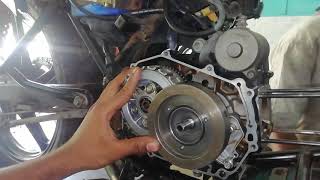 How to fix  clutch plate in super splendor, glamour in tamil