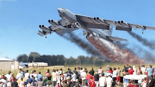 американский бомбардировщик B-52 совершил аварийный взлет на полной скорости в направлении региона Ч