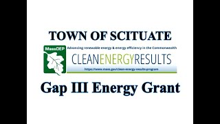 Town of Scituate's Gap III Energy Grant