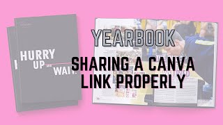 Sharing a Canva Link Properly