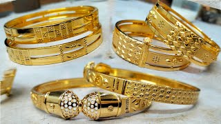 Gold bangles with price and weight | Latest gold bangles designs 22k hallmark huid