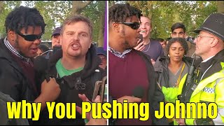 Speakers Corner/Johnno & Team Confront Bob, Police Come to Calm Johnno Down, They Bring Accusations