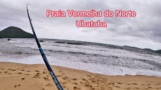 Realidade da pesca após uma noite de chuva intensa!!!Pesca de praia!