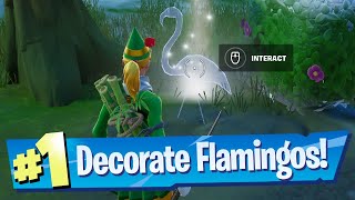 Decorate Shell or High Water and Happy Campers with Flamingo lawn ornaments Location - Fortnite