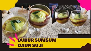 How to make suji leaf SUMSUM porridge || Cara membuat bubur sumsum daun suji untuk keluarga