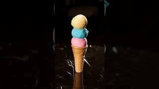 Three Scoops Ice Cream 🍦💛🍦🩵🍦💗🍦 |#three #scoops #icecream #yellow #blue #pink #threescoops|  The DRVL