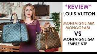 Louis Vuitton Montaigne MM vs Montaigne GM Comparison / What's In My Bag #lvmontaigne #lvempreinte