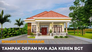 Luar Biasa Rumah 10x13 meter Bisa Sebagus ini. Tampak Depan nya Saja Sudah Gagah Banget