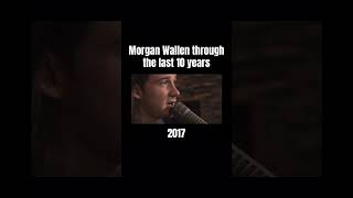 Morgan Wallen through the last 10 years. 2017. #morganwallen #countrysinger #fyp