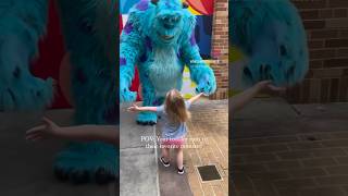 Our daughter loved meeting #Sulley from #MonstersInc! It was awesome to see him at #Disney #wdw #dhs