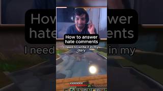 How to answer hate comments