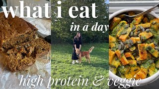 WHAT I EAT IN A DAY 🍂 HIGH PROTEIN VEGETARIAN MEALS  💪🏼 HEALTHY & EASY AUTUMNAL RECIPES