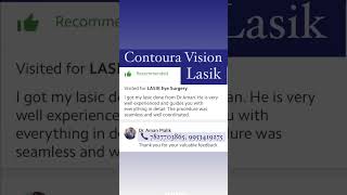 Best LASIK eye Surgery in Delhi | Best LASIK Surgeon In Delhi| CONTOURA Vision| LASIK |Dr Aman Malik