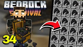 A MELHOR FARM de CARVÃO 100% AUTOMÁTICA no MINECRAFT BEDROCK 1.21+