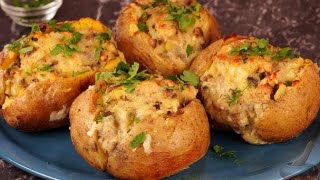 Персональная порция вкуснейшей картошки. КРОШКА-КАРТОШКА С КУРИЦЕЙ И ГРИБАМИ