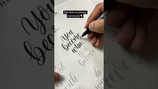 Writing a quote in Calligraphy. #calligraphy