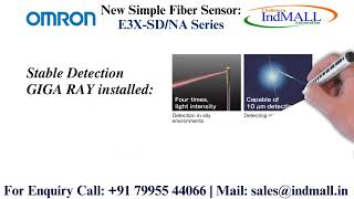 Omron New Simple Fiber Sensor: E3X-SD/NA Series | IndMALL