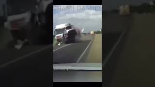 Dangerous crash … #carfails #crash #carcrashcompilation #dashcams #carcrash #drivingfails