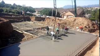 Monolithic Slab Concrete Pour