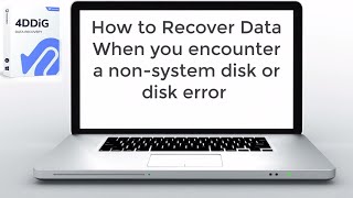 How to Recover Data When you encounter a non system disk or disk error