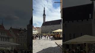 Tallinn Town Hall Square 🏰 #lifeinestonia