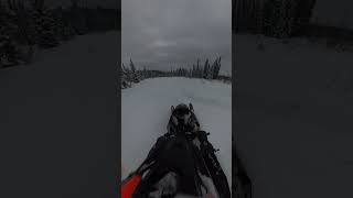 Jumping a creek with a foot of new snow 1/29/24