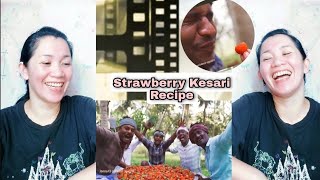 Strawberry Kesari Recipe || Village Cooking Channel || Filipina Reaction