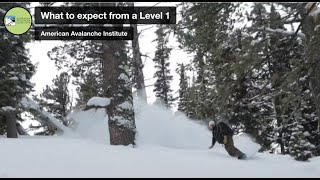 AAI Level 1 Avalanche Course - what to expect