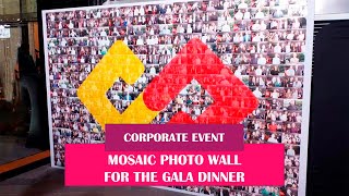 MOSAIC PHOTO WALL FOR THE GALA DINNER