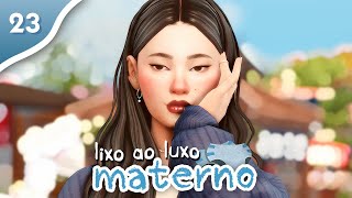 ela tá para o CRIME com o NOVO VISUAL 😈❤️‍🔥 l the sims 4 desafio lixo ao luxo materno